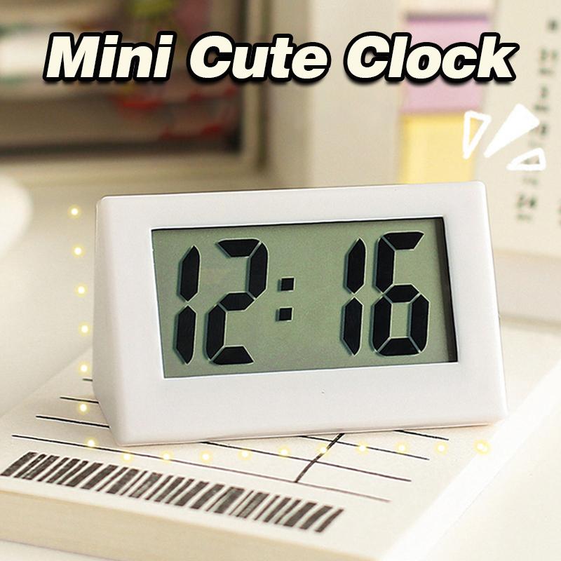 Mini Deskotp Clocks LED Digital Clock Alarm Student Timer Supplies Room Table Clock Home Interior Children's Room Alarm Clock