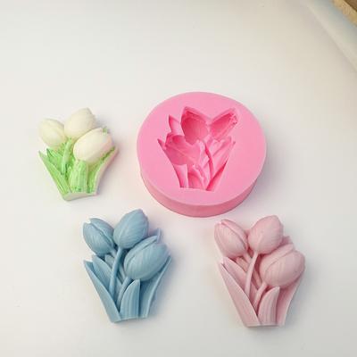 DIY Tulip Flower Silicone Mold Handmade Rope Flower Aromatherapy Epoxy Resin Mold Craftsmanship Jewelry Decoration Accessories