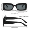 Candy Color Rectangle Sunglasses for Women Men Y2K Sun Glasses Vintage Shades Eyewear UV400 Protection 90’s Party Favors
