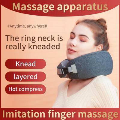 Electric Neck Massager Pillow with Heating  4 Massage Heads Shoulder Cervical Massager Outdoor Home Car Relaxing Massage
