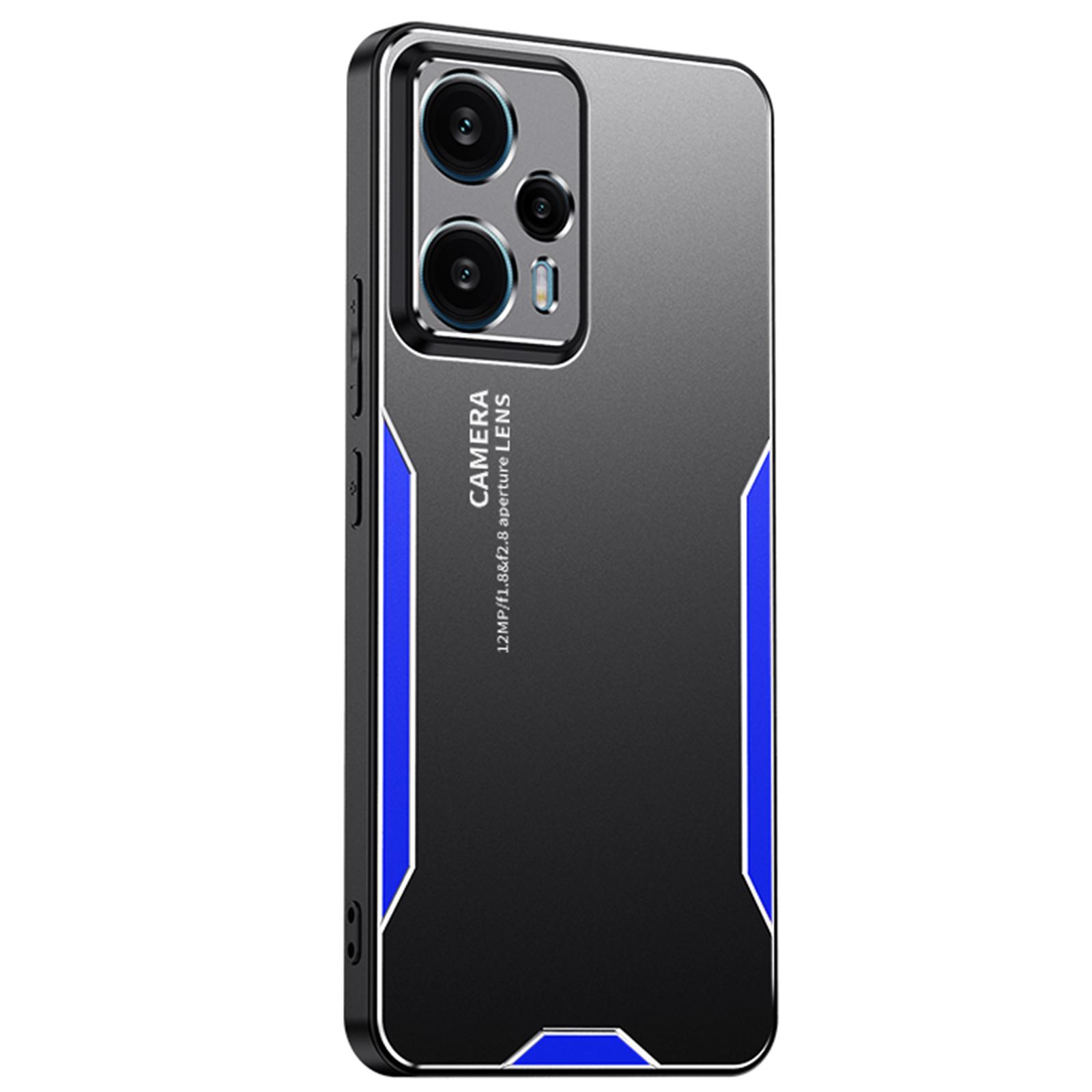 

For Xiaomi Redmi Note 12T Pro 5G Phone Case Metal+TPU+PC Anti-drop Cover D