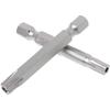 Set of 7 Nickel-Plated 5-Star Bits with Holes 50mm Long Star Bit Screwdriver Bits Made of S2 Material Tamper-Resistant Star Bits