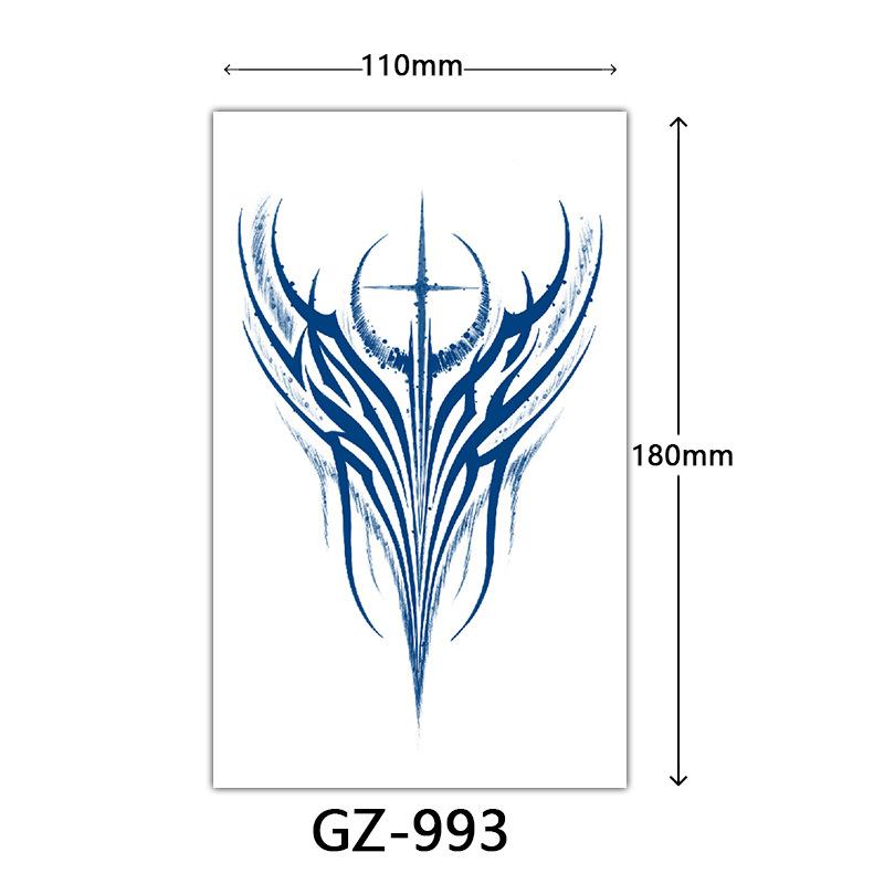 Juice Tattoo Stickers, Herbal Tattoo Stickers, Semi-Permanent English Letter Tattoo Stickers Tattoo