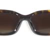 Excellent CHANEL Sunglasses Rectangle Shape COCO Mark Eyewear Brown Used