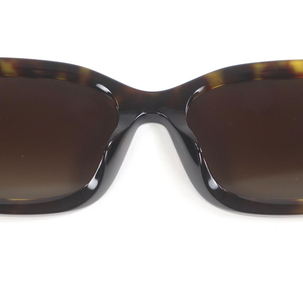 Excellent CHANEL Sunglasses Rectangle Shape COCO Mark Eyewear Brown Used