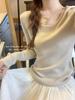 Langsha Women's Korean Style Crew Neck Knit Sweater