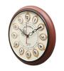 Vintage Brown Wood & MDF Wall Clock,