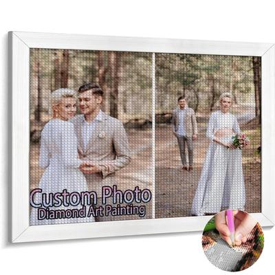 Custom Round Drill Diamond Art Painting Personalized Diamond Art for Adults 5D Diamond Art Painting for Family Gifts Gift