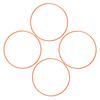 4 Pcs 20 Inch Wheel Rim Protector Orange Full Protection Self Adhesive Scratch Resistant Decorative Wheel Rim Ring