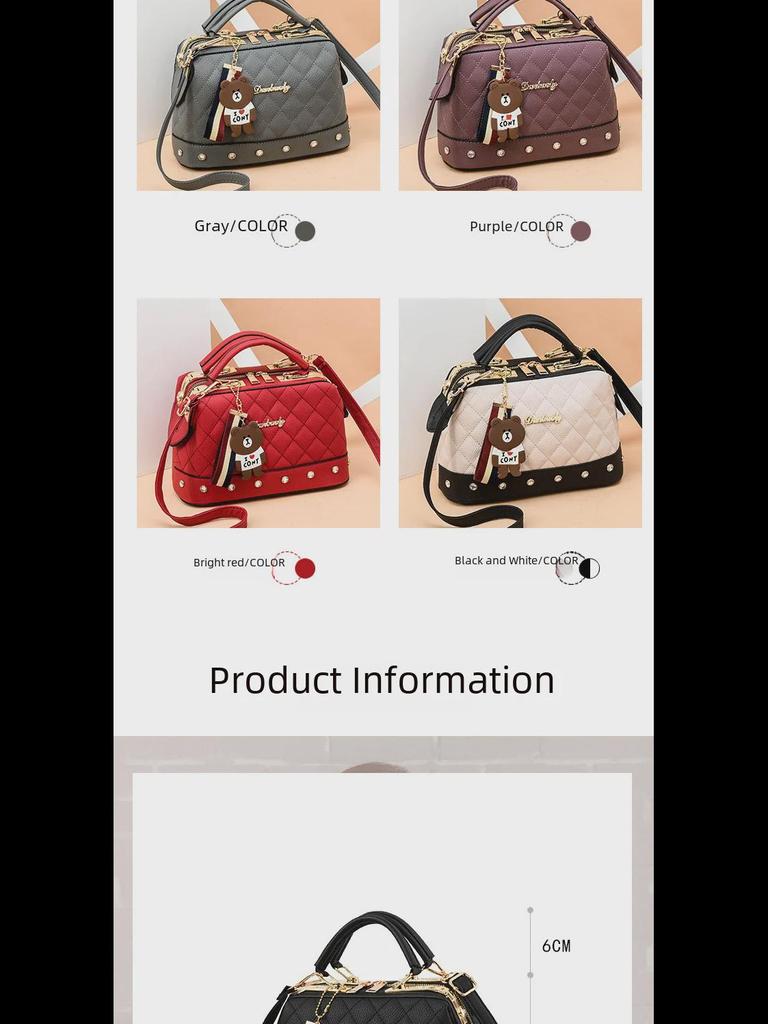 Korean Fashion Women's Single Shoulder Crossbody Small Square Bag - Spring/Summer 2022 Trend