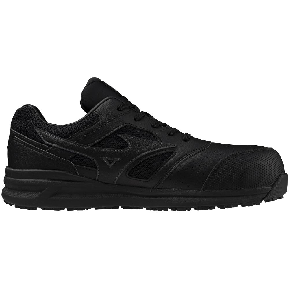 Mizuno Almighty LS II Work Shoes Store 11L with Toe Slip Size Black (Direct Exclusive) Cap, Resistant, Durable, F1GA2100, 25.5 cm,