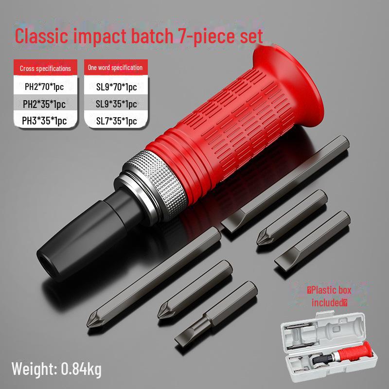 Impact Screwdriver Set for Rusty Screws with Sleeves