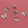 10PCS Silver Butterfly Accessories DIY- Necklace Pendant, Bracelet Bead Decoration, Party Jewelry Decoration Gift