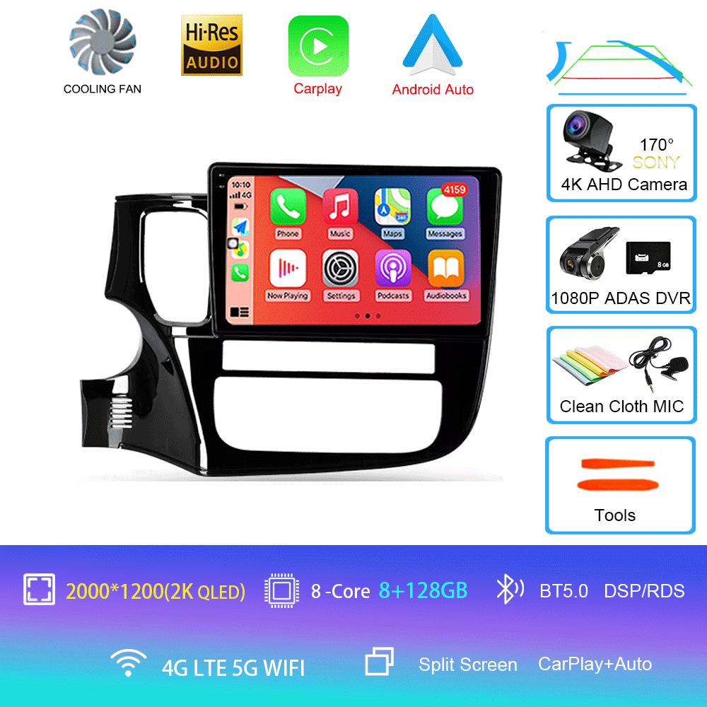 Car Radio Android 14 Carplay For Mitsubishi Outlander 3 GF0W GG0W 2012-2018 Multimedia Video Player Navigation Stereo GPS 2din
