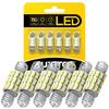AUXITO 6 Шт. Автомобільна Лампочка C5W LED C10W Без Помилок Стельова 36мм 31мм LED Лампа Салону Автомобіля Багажника Номерного Знаку Canbus 12В