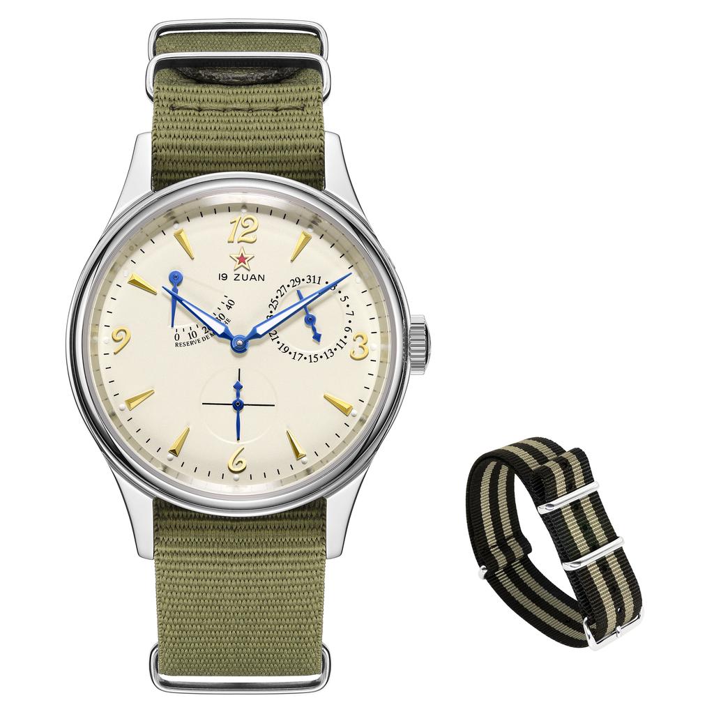 Klassische Seagull 1963 Flieger Herrenuhr Set ST1780 Automatisches Mechanisches Uhrwerk Saphirglas Retro Stil Wasserdicht