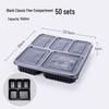 WS Microwavable 5-Compartment Disposable Food Container