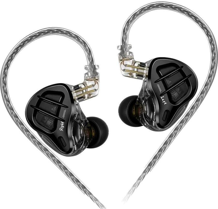 Наушники KZ ZAR Earbuds with microphone (NC Kabelgebunden) серый/серебристый