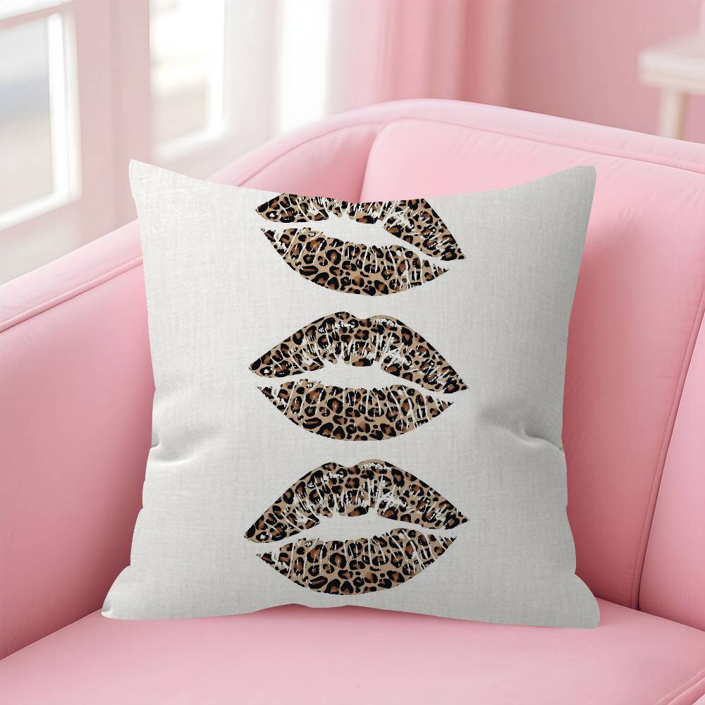 Retro Leopard Cheetah Canvas Prints 4545cm Cushion Cover Pillow Cover Decor Pillowcase Home Pillowcase For Couch Pillow