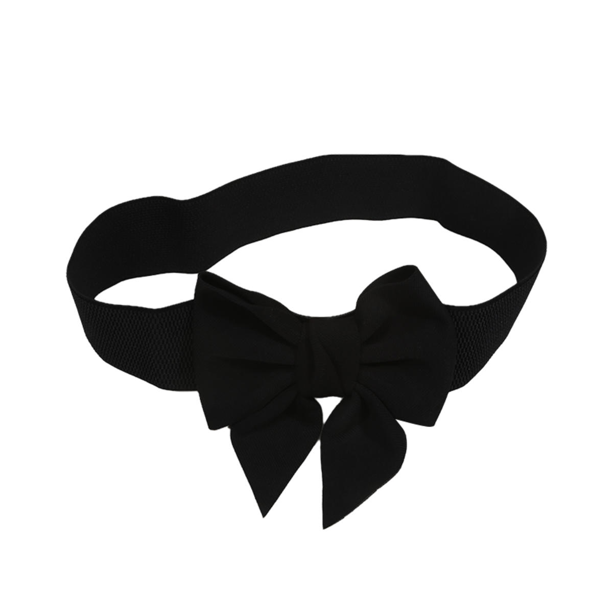 

Stretch Elastic Belt with Oversized Bow Adjustable Waist Cincher for Dresses Tassel Detail Sash for Women Sweet Style Ribbon Belt One Size