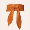 Wide Belt Waist Cincher with Decorative Waist Cincher and Bow Tie, New Soft and Versatile Super Long Ribbon