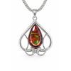 Natural Opal Pendant 44.15 ct Pear Cut Stone Silver Jewelry October Birthstone for Gem Collections