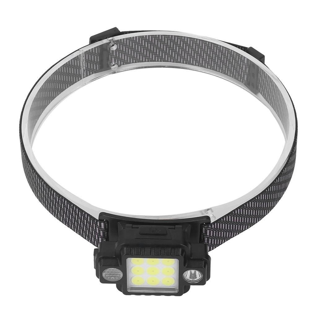 Working Headlamp with 2400mah Battery USB Charging COB Head Neck Warning Lamp Life Waterproof