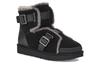Women's Boots UGG Dune Mini Buckle Boot Fleece Lined Black Women's