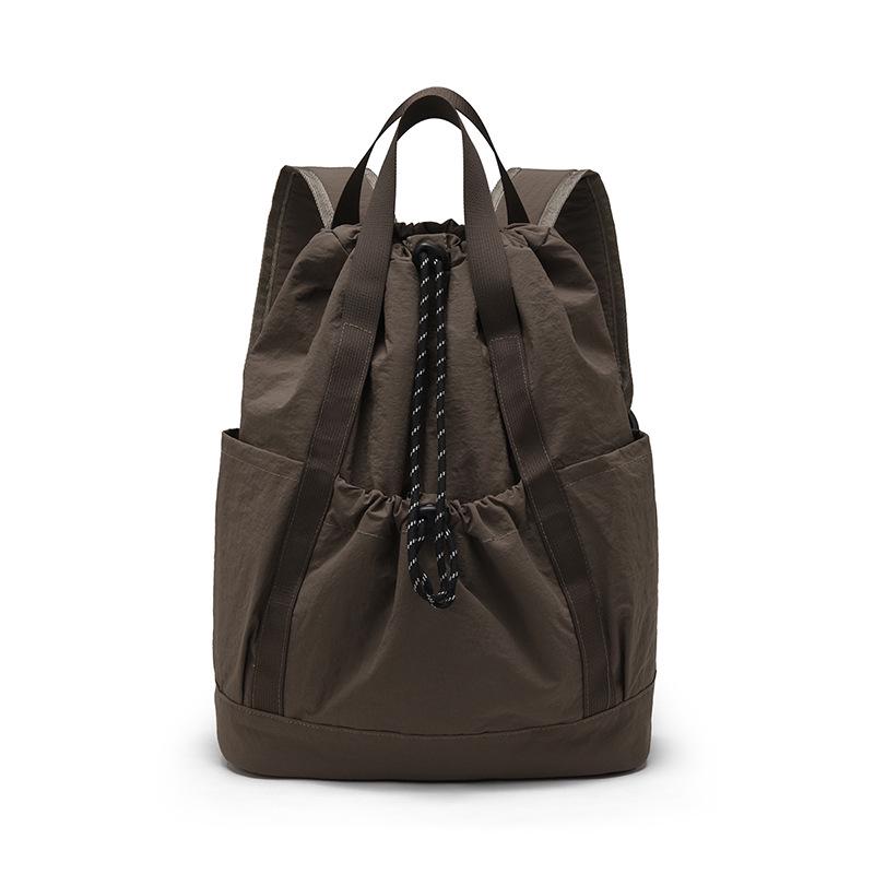 

Женский нейлоновый многофункциональный рюкзак в корейском стиле - Модная спортивная одежда для активного отдыха кофейный