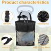 Convenient Golf Cart Organiser Bag Secure Buckles Breathable Mesh and Oxfords Fabric with Drawstring Closure