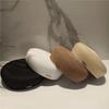 Solid Women's Straw Pillbox Hat Structured Crown Painter Hat New Round Dress Hat  Formal Occasions
