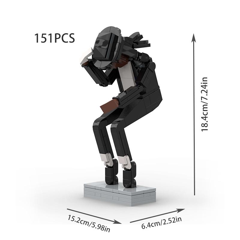 

Идеи MOC Музыкальная Суперзвезда Певцы Танцоры MJ Модель Майкла Джексона Строительные Блоки Кирпичики Образовательные Детские Игрушки Рождественский Подарок