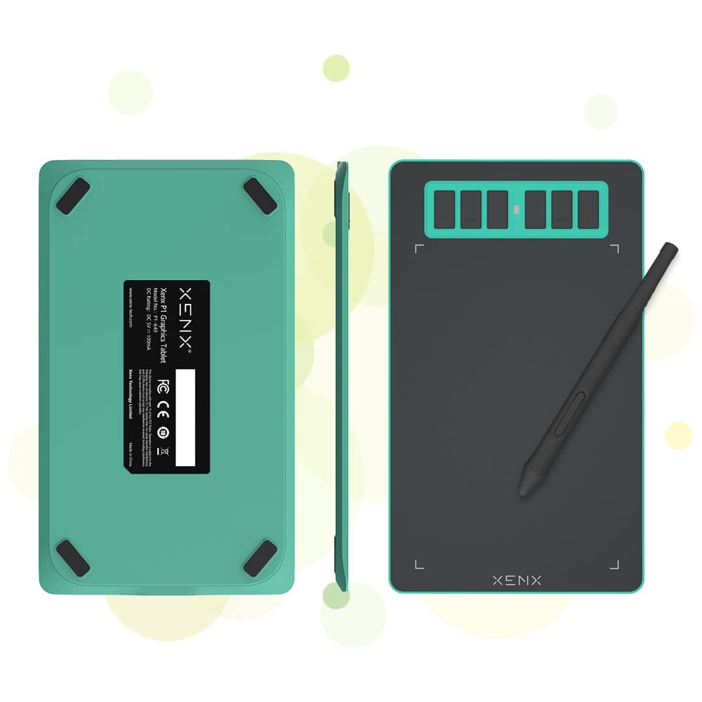 XENX P1 Graphics Drawing Tablet for MacOS and 6x4 with 6 Shortcut 8192 Pressure and a Free Pen for Digital Online and OSU Games (P1-640) Android,