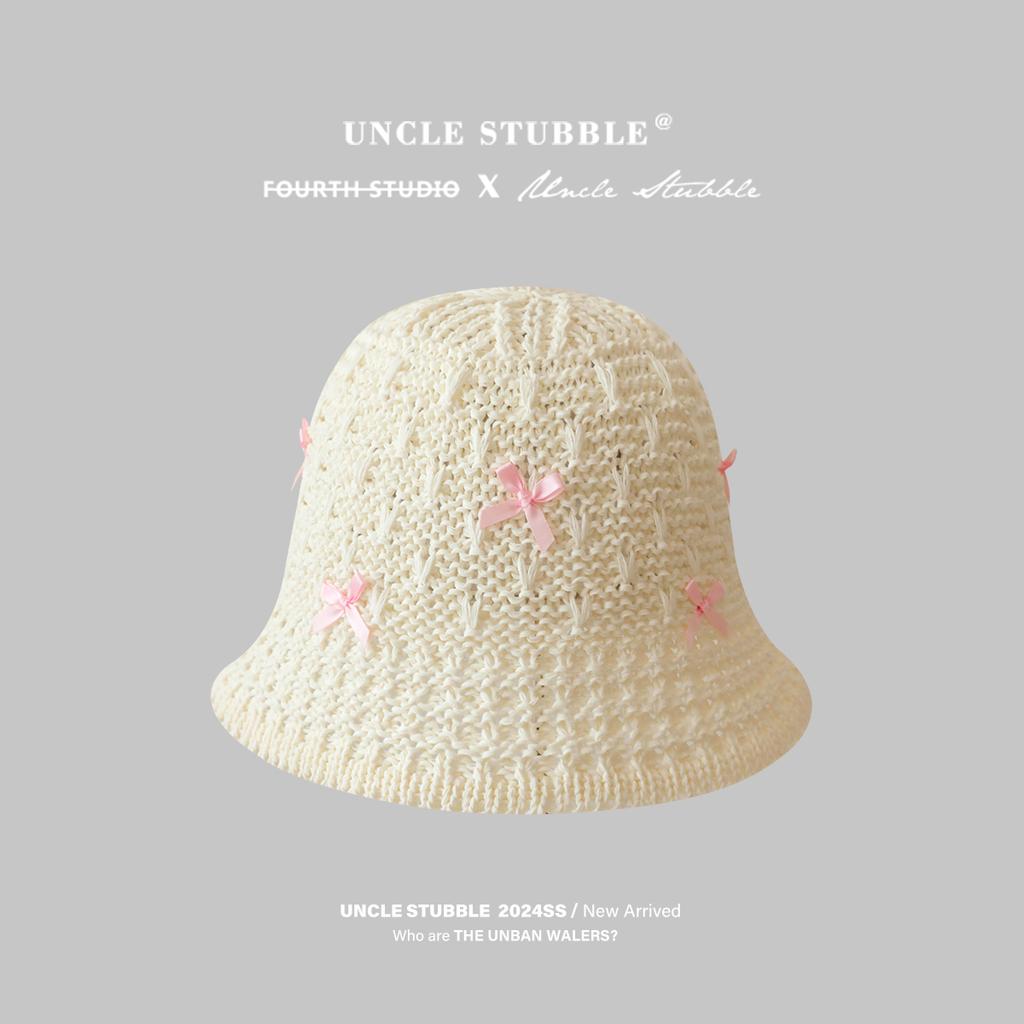 Korean Dongdaemun Butterfly Bow Straw Hat Girls Sweet Cute Fisherman's Beach Travel Sunscreen