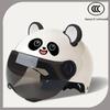 Certified Electric Motorcycle Helmet with Cat Ears - Unisex, Cute, Simple Summer Riding, Sun Protection