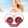 Portable Neck Fan Bendable Wearable USB Rechargeable Hand Free Mini Hanging Fan for Office Travel Taro Purple