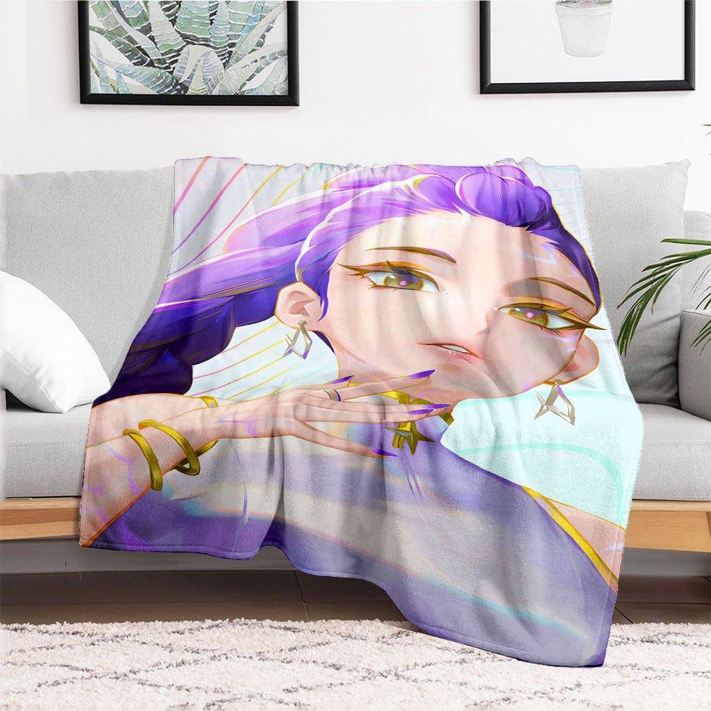 "Vivid Purple Hair Earrings: Add a Pop of Color to Your Look!"Blanket Lightweight Flannel Throw Blanket for Sofa, Bed, Travel, Camping, Livi