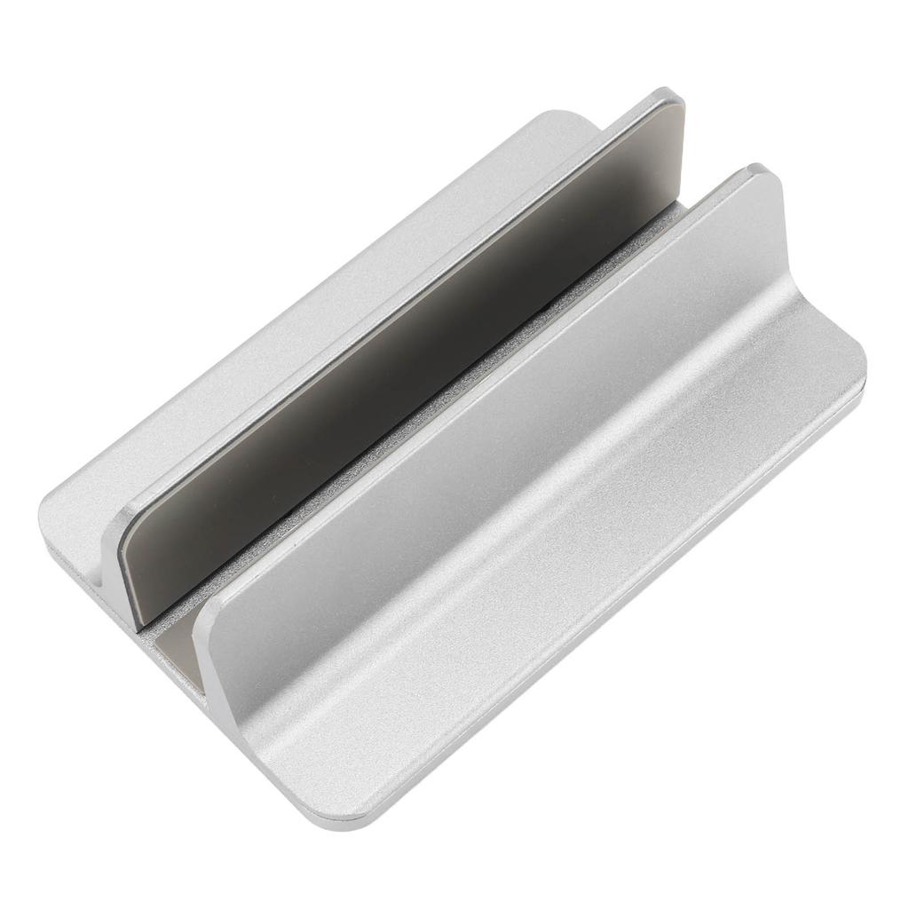 Vertical Laptop Stand Grey Regulable Base 3D Curved Appearance Bottom Silicone Laptop Computer Holde