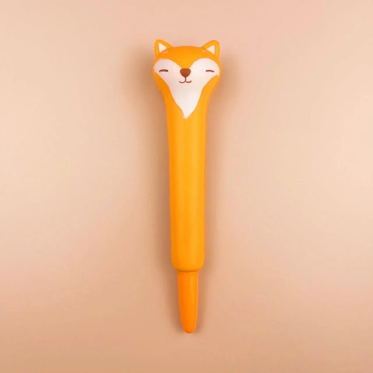 

1 шт., милая мультяшная гелевая ручка с изображением фруктов и животных, креативная, веселая, для детей, мягкая, эластичная, канцелярская, для школьников, школьные принадлежности