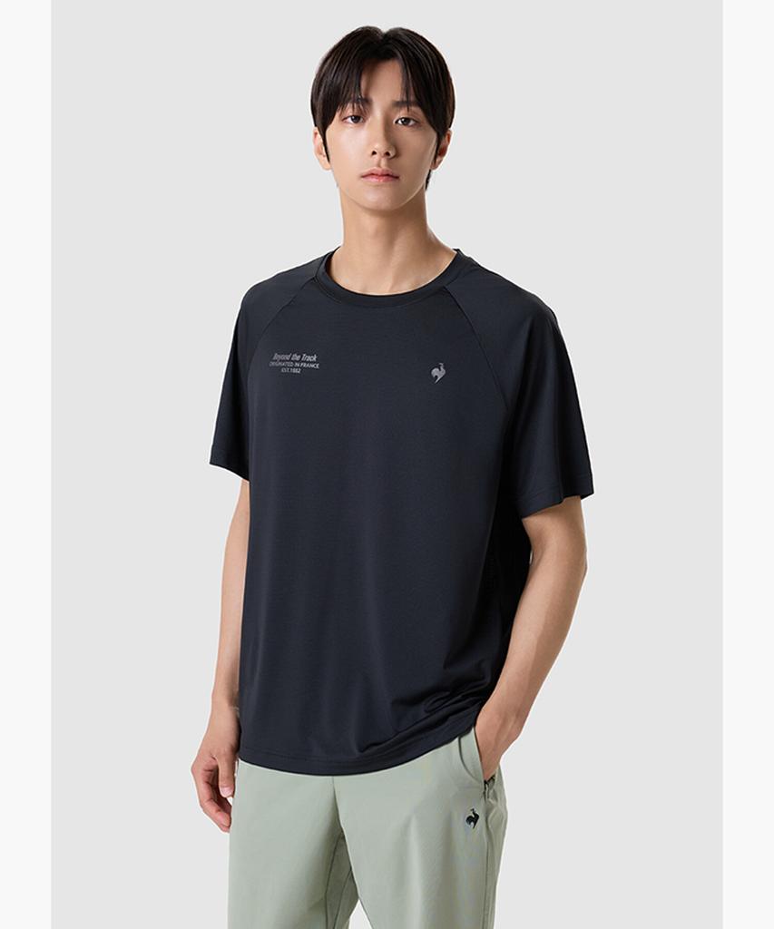 LECOQ Unisex Mesh Short Sleeve Tee - Black Qr223Ers64 (Type A)