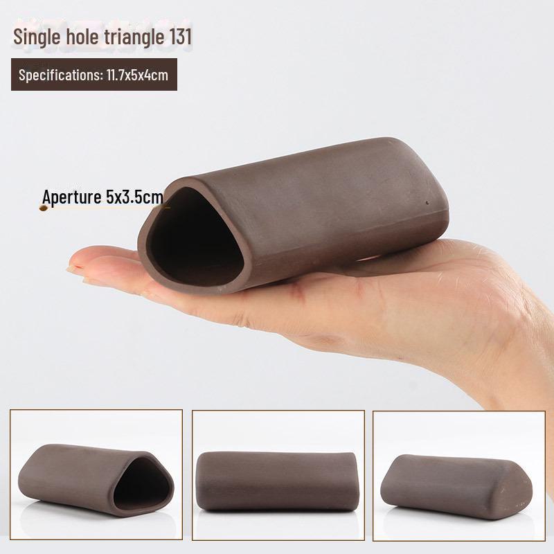 Purple Sand Ceramic Fish Tank Decor - Large, Medium & Small Rock Tiles