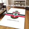 Southampton FC Flannel Pattern Square Carpet,Area Rug,Carpet Rug for Living Room Bedroom Sofa Playroom Decor,Non-slip Floor Mat