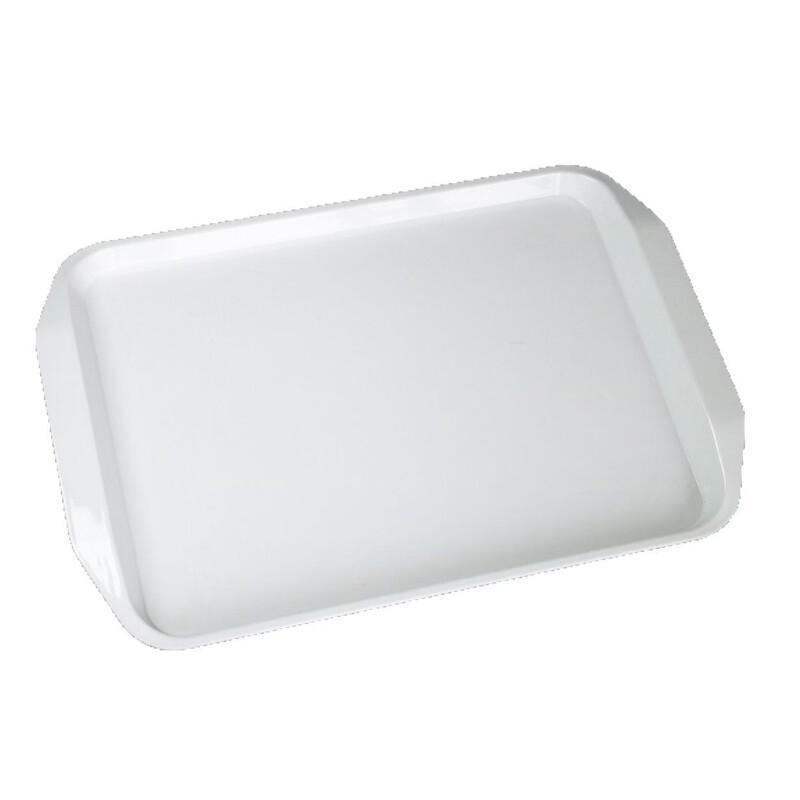 777 White Melamine Commercial Serving Trays