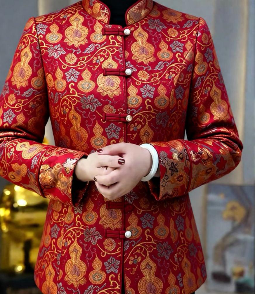 Women's Spring & Autumn 2026 Lapel Jacket - Stylish, Loose-Fit for Middle-Aged & Elderly