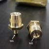 Car Battery Terminal Pair with 6/8mm Thread Durable Brass Battery Pole Adapter Convenient Repair Solution Simple Install