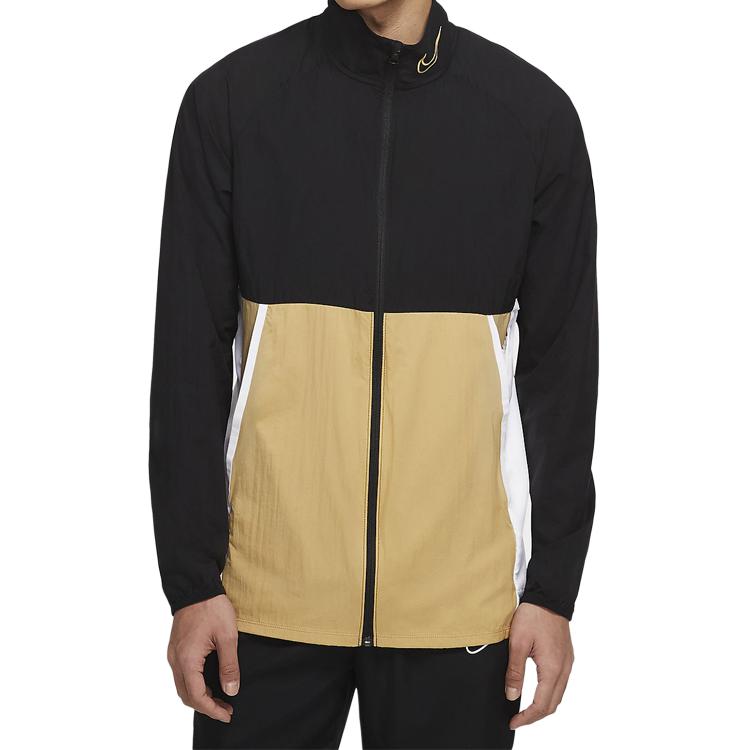 Nike Academy Soccer Jacket Men Outerwear Black Gold BQ7347-014