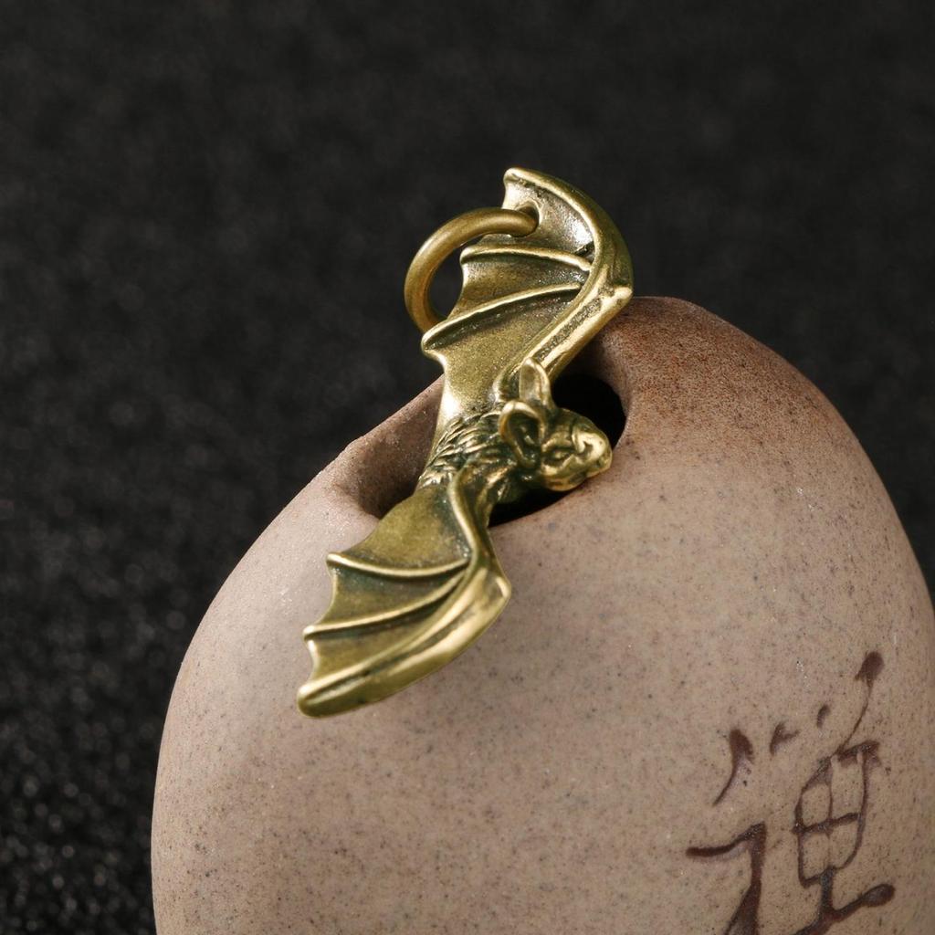 Brass Bat Chinese Feng Shui Animal Ornament Statue Home Decoration Ornament