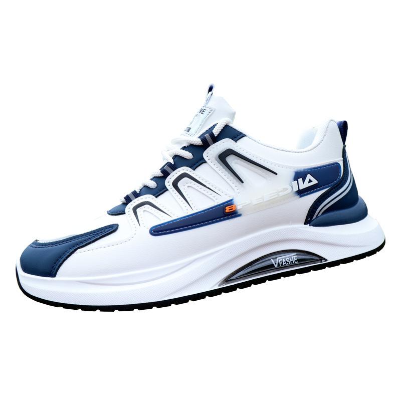 Shoes Spring and Autumn Leather Surface Waterproof Sneakers Casual Soft Sole Non-slip Running Shoes Youth