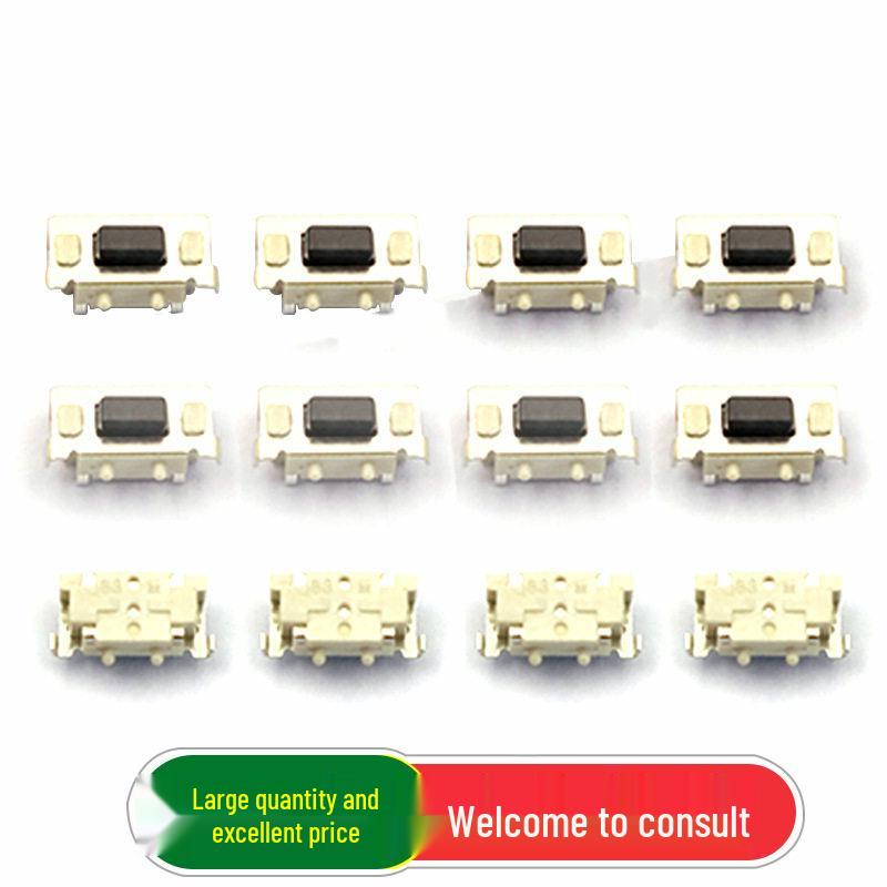 

3x6 Tactile Side-Press Switch, Horizontal SMD 3x6x3.5mm, Round Spring Micro Button (10 pcs)