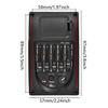 5 Band Acoustic Guitar Preamp EQ Equalizer Tuner Piezo Pickup Equalizer Pickup Tuner for Acoustic Classical Guitar